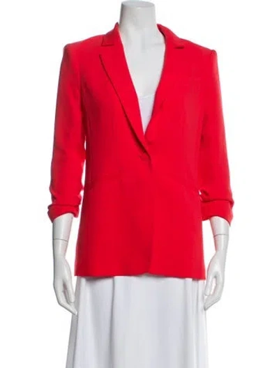 Pre-owned Cinq À Sept Blazer In Red
