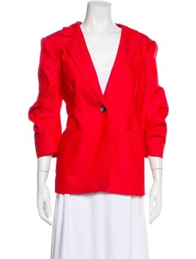 Pre-owned Cinq À Sept Blazer In Red