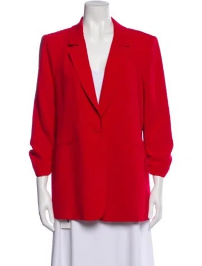 Pre-owned Cinq À Sept Blazer In Red