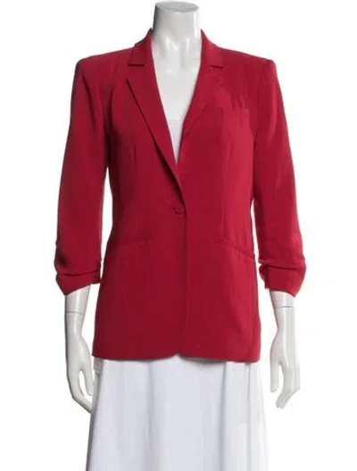 Pre-owned Cinq À Sept Blazer In Red