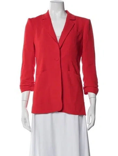 Pre-owned Cinq À Sept Blazer In Red