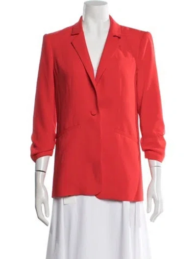 Pre-owned Cinq À Sept Blazer In Red