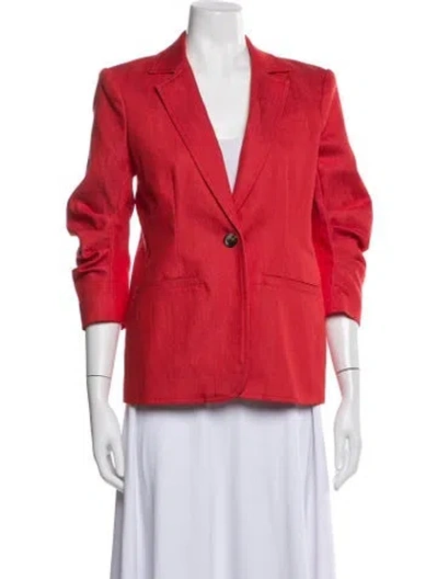 Pre-owned Cinq À Sept Blazer In Red