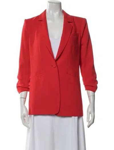 Pre-owned Cinq À Sept Blazer In Red