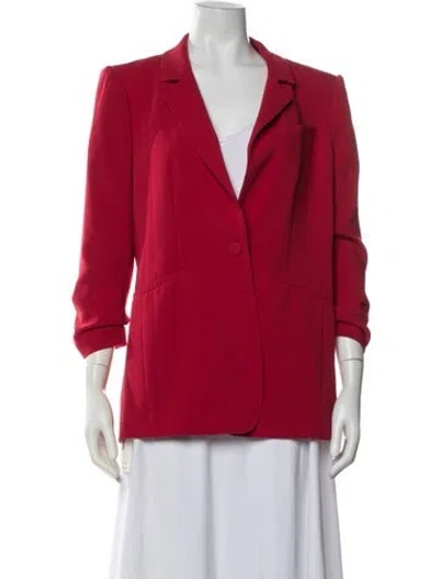 Pre-owned Cinq À Sept Blazer In Red