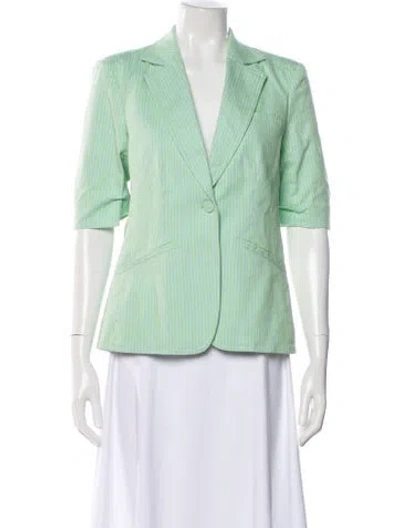 Pre-owned Cinq À Sept Blazer W/ Tags In Green