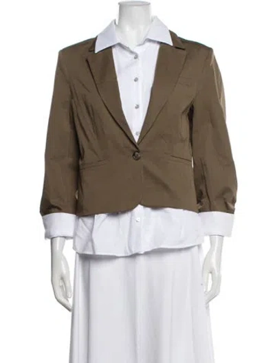 Pre-owned Cinq À Sept Blazer W/ Tags In Green