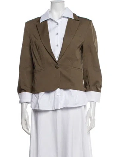 Pre-owned Cinq À Sept Blazer W/ Tags In Green