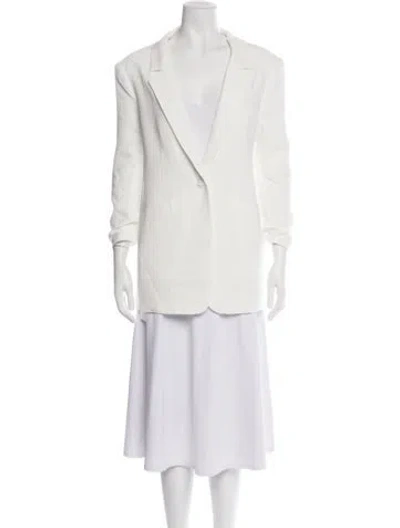 Pre-owned Cinq À Sept Blazer W/ Tags In Neutrals/white