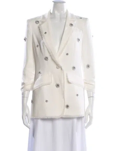 Pre-owned Cinq À Sept Blazer In White
