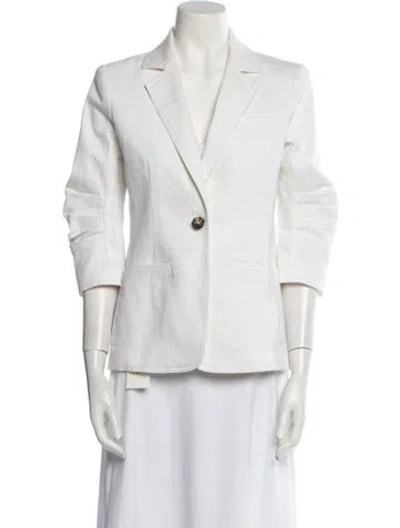Pre-owned Cinq À Sept Blazer In White