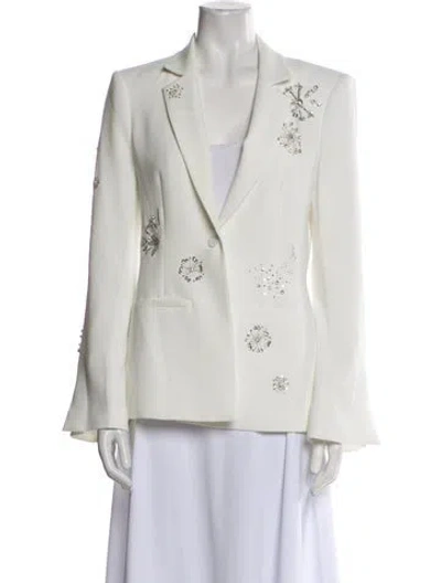 Pre-owned Cinq À Sept Blazer In White