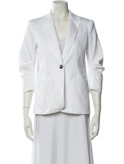 Pre-owned Cinq À Sept Blazer In White