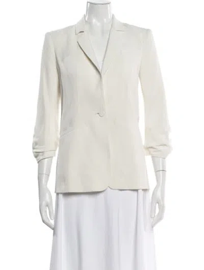 Pre-owned Cinq À Sept Blazer In White