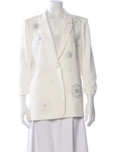 Pre-owned Cinq À Sept Blazer In White