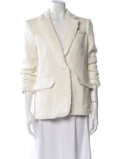 Pre-owned Cinq À Sept Blazer In White