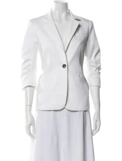Pre-owned Cinq À Sept Blazer In White