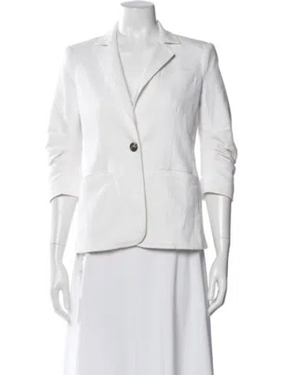 Pre-owned Cinq À Sept Blazer In White