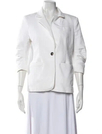 Pre-owned Cinq À Sept Blazer In White