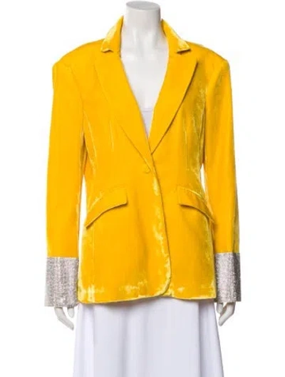Pre-owned Cinq À Sept Blazer In Yellow