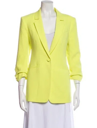 Pre-owned Cinq À Sept Blazer In Yellow