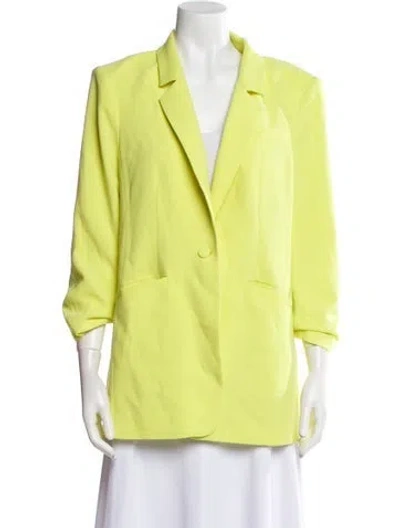 Pre-owned Cinq À Sept Blazer In Yellow
