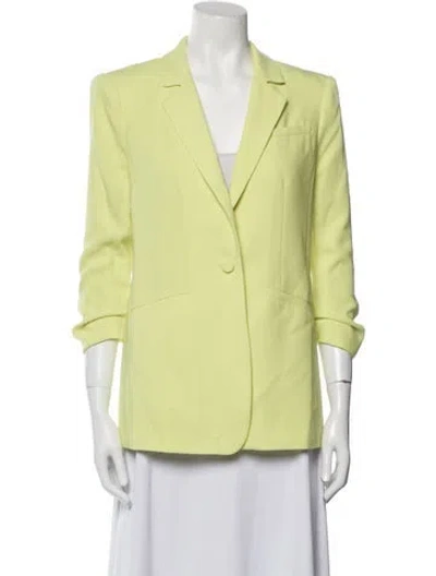 Pre-owned Cinq À Sept Blazer In Yellow