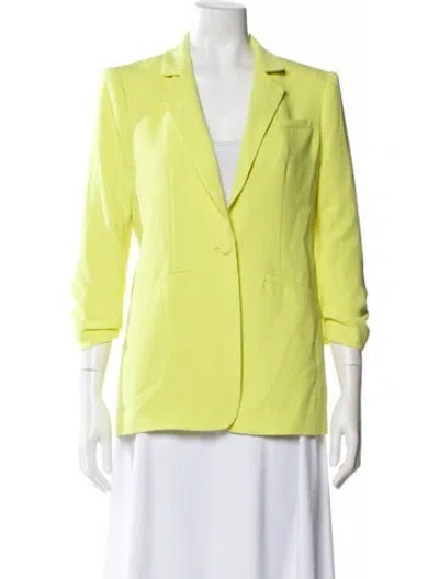 Pre-owned Cinq À Sept Blazer In Yellow