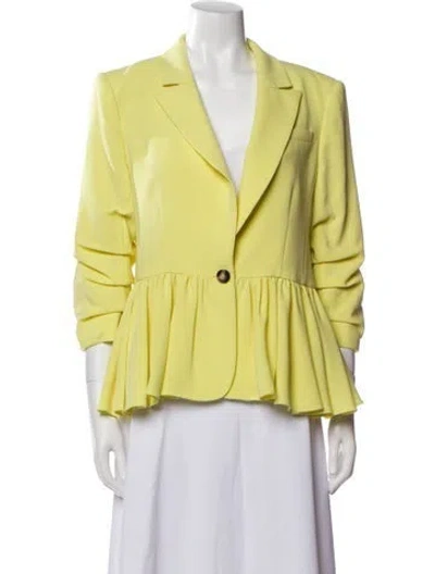 Pre-owned Cinq À Sept Blazer In Yellow