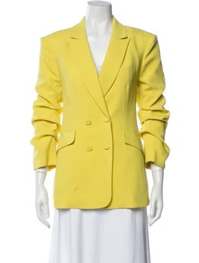 Pre-owned Cinq À Sept Blazer In Yellow