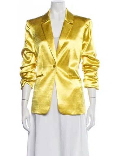 Pre-owned Cinq À Sept Blazer In Yellow
