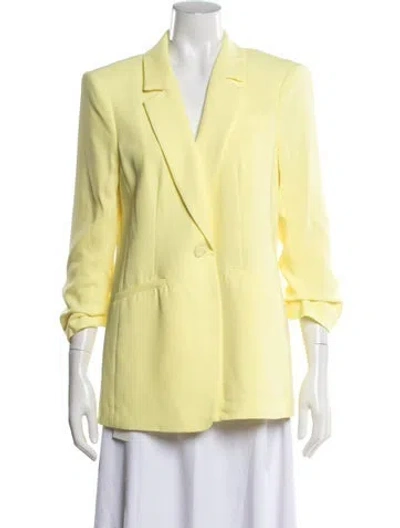 Pre-owned Cinq À Sept Blazer In Yellow