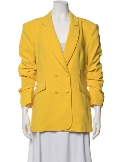 Pre-owned Cinq À Sept Blazer In Yellow