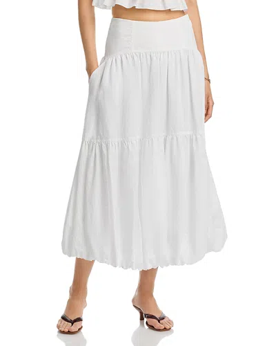 Cinq À Sept Cinq A Sept Blythe Tiered Skirt In White