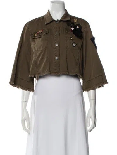 Pre-owned Cinq À Sept Bolero In Green