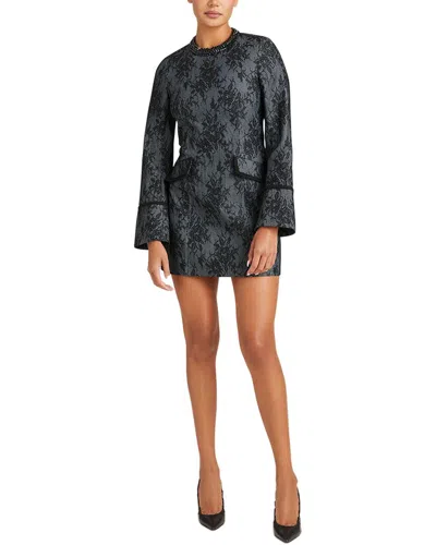 Cinq À Sept Bonded Lace Reina Dress In Black