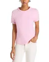 Cinq À Sept Cinq A Sept Braided Cotton Tee In Venus Pink