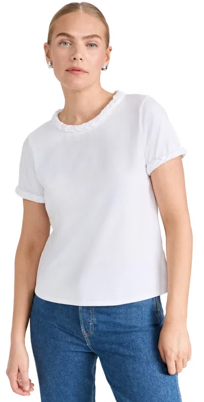 Cinq À Sept Braided Tee White Xl