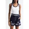 Cinq À Sept Braided Trim Stretch Cotton Tank