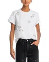 Cinq À Sept Cinq A Sept Bree Rhinestone Tee In White