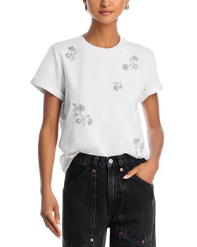 Cinq À Sept Cinq A Sept Bree Rhinestone Tee In White