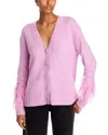 Cinq À Sept Cinq A Sept Briana Cardigan In Mauve Orchid