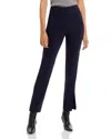 Cinq À Sept Brianne Pintuck Crepe Pants In Navy