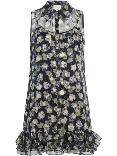 Cinq À Sept Brisbane Mini Dress In Blau