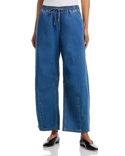 Cinq À Sept Cinq A Sept Brooks High Rise Barrel Jeans In Light Wash In Blue