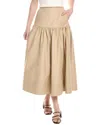 Cinq À Sept Brushed Twill Ryan Skirt In Brown