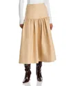 Cinq À Sept Cinq A Sept Brushed Twill Ryan Skirt In Khaki