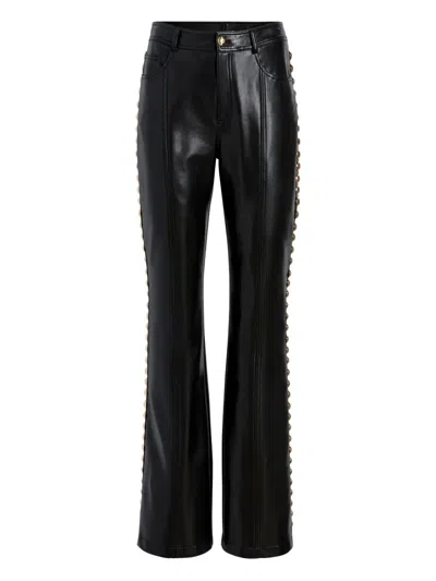 Cinq À Sept Button-embellishment Trousers In Black