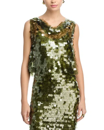 Cinq À Sept Cinq A Sept Calista Top In Green