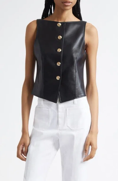 Cinq À Sept Camen Faux Leather Vest